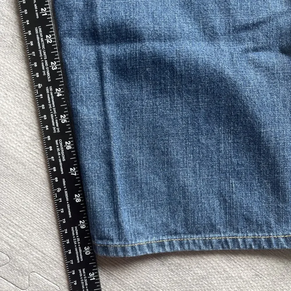 Vintage Nautica Jeans Mens 36x30 Blue Denim Straight Baggy Grunge Skater Y2K - Picture 7 of 8